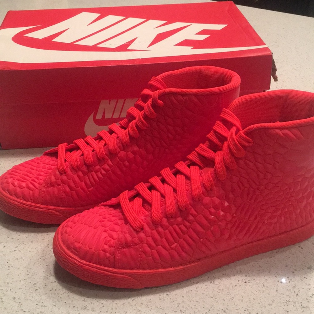 Fire Red Nike Blazer Mid DMB